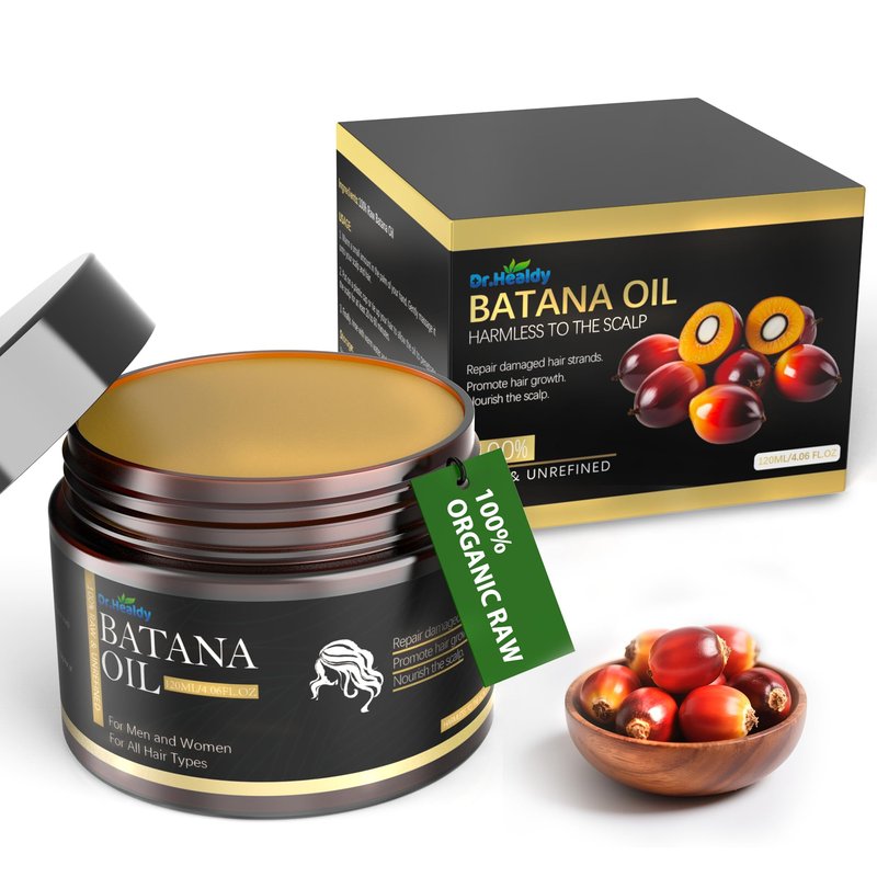 Dr. Healdy Batana Oil for Hair Growth and Nourishment-100% Raw Unrefined Batana from Honduras,Strengthens, Moisturizes, Reduces Hair Fall(120ML,4.06FL.OZ)