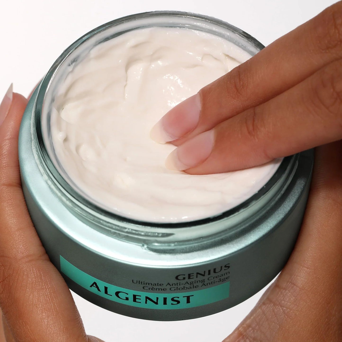 Algenist GENIUS Ultimate Anti Aging Face Cream - Firming Moisturizer with Alguronic Acid & Microalgae Oil - Helps Improve Skin Density, Elasticity & Radiance - Daily Face & Neck Cream (0.5 Fl Oz)