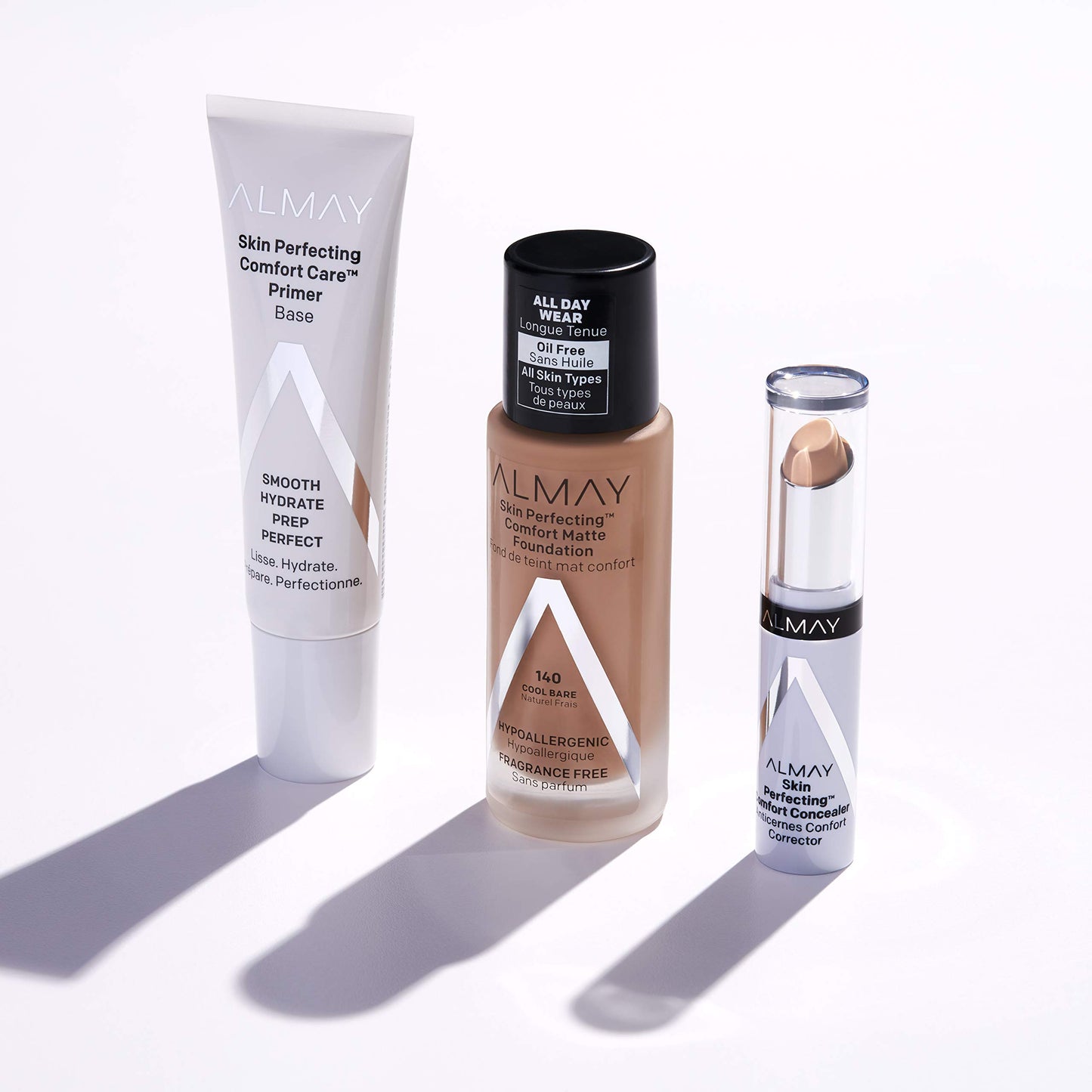 Almay Skin Perfecting Comfort Concealer, Hypoallergenic, Cruelty Free, Fragrance Free, Dermatologist Tested, Fair (Pack of 4)