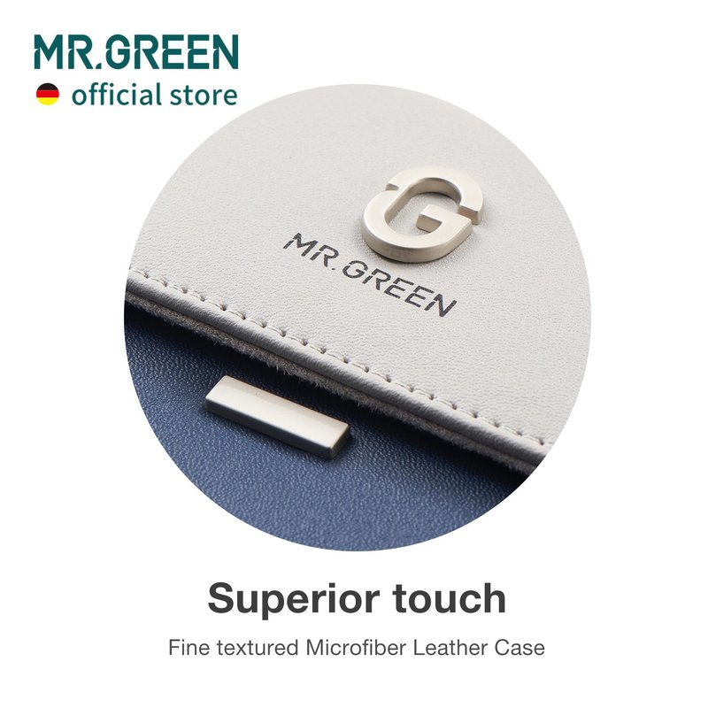 MR.GREEN Nail Clipper Sets 8 in 1 Pedicure Kits Stainless Steel Manicure Sets Personal Care Tools with Microfiber Leather Case (Mr-6658)