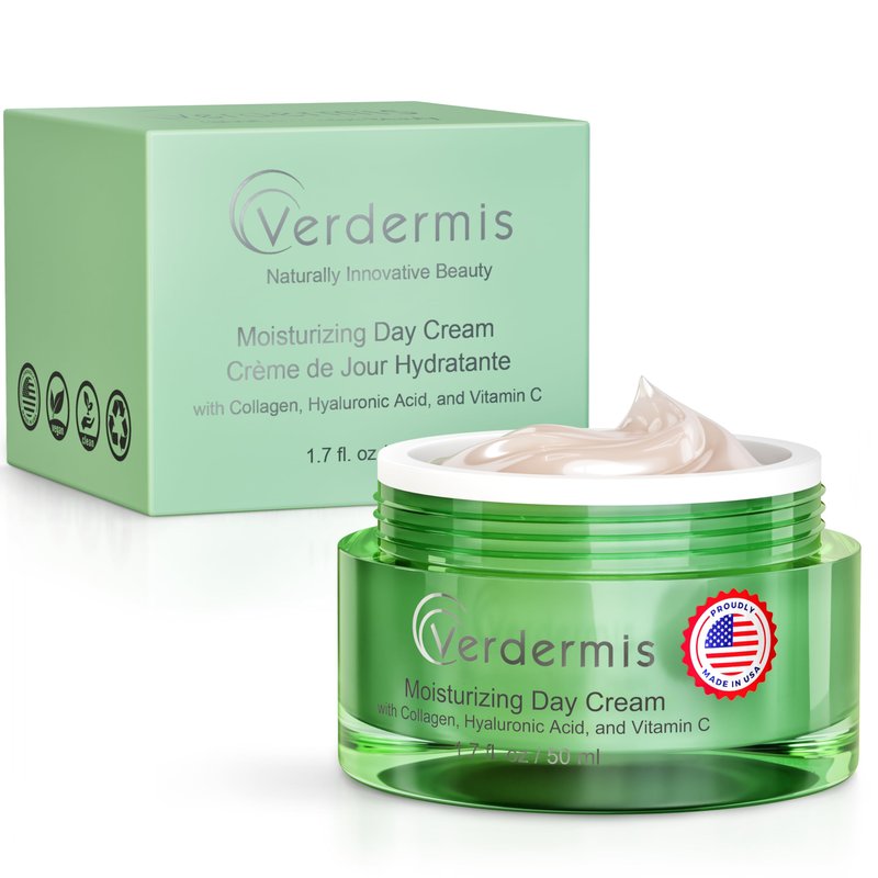 VERDERMIS Instant Face Lift Day Cream – Hyaluronic Acid Moisturizer with Retinol & Collagen, Daily Face Cream for Hydration, Firming & Skin Renewal, Made in USA