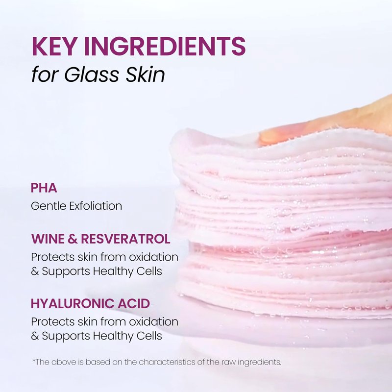 DERMALOGY by NEOGENLAB Bio-Peel Gauze Peeling Pads (Wine, 30 pads) - Exfoliating & Firming Peeling Pad with PHA & Red Wine & Resveratrol & Acid Hyaluronic - Korean Skin Care