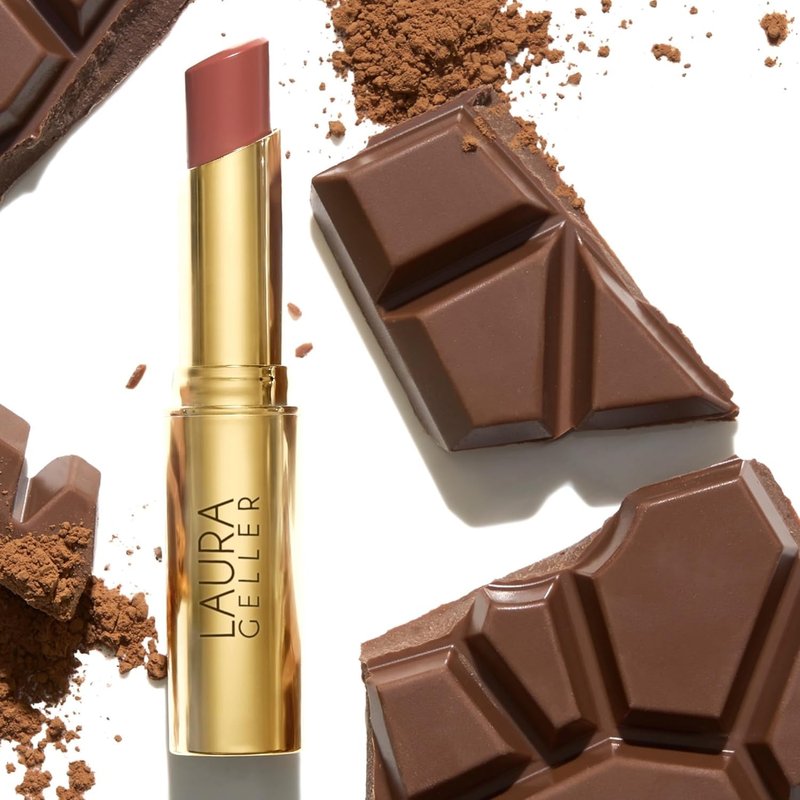 Laura Geller Jelly Balm Tinted Lip Color - Cocoa-Motion | Hydrating Vitamin E, Semi-Shine Finish