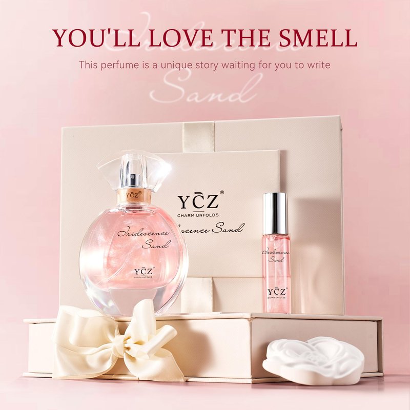 Ycz Quicksand Perfume Luxury Women's Perfume Gift Set for Mothers Day Gifts, 2.19oz (65ml) Eau De Parfum, Long-Lasting Oriental Fragrance with Grapefruit, Citrus Blackcurrant, Unique Gift for Women