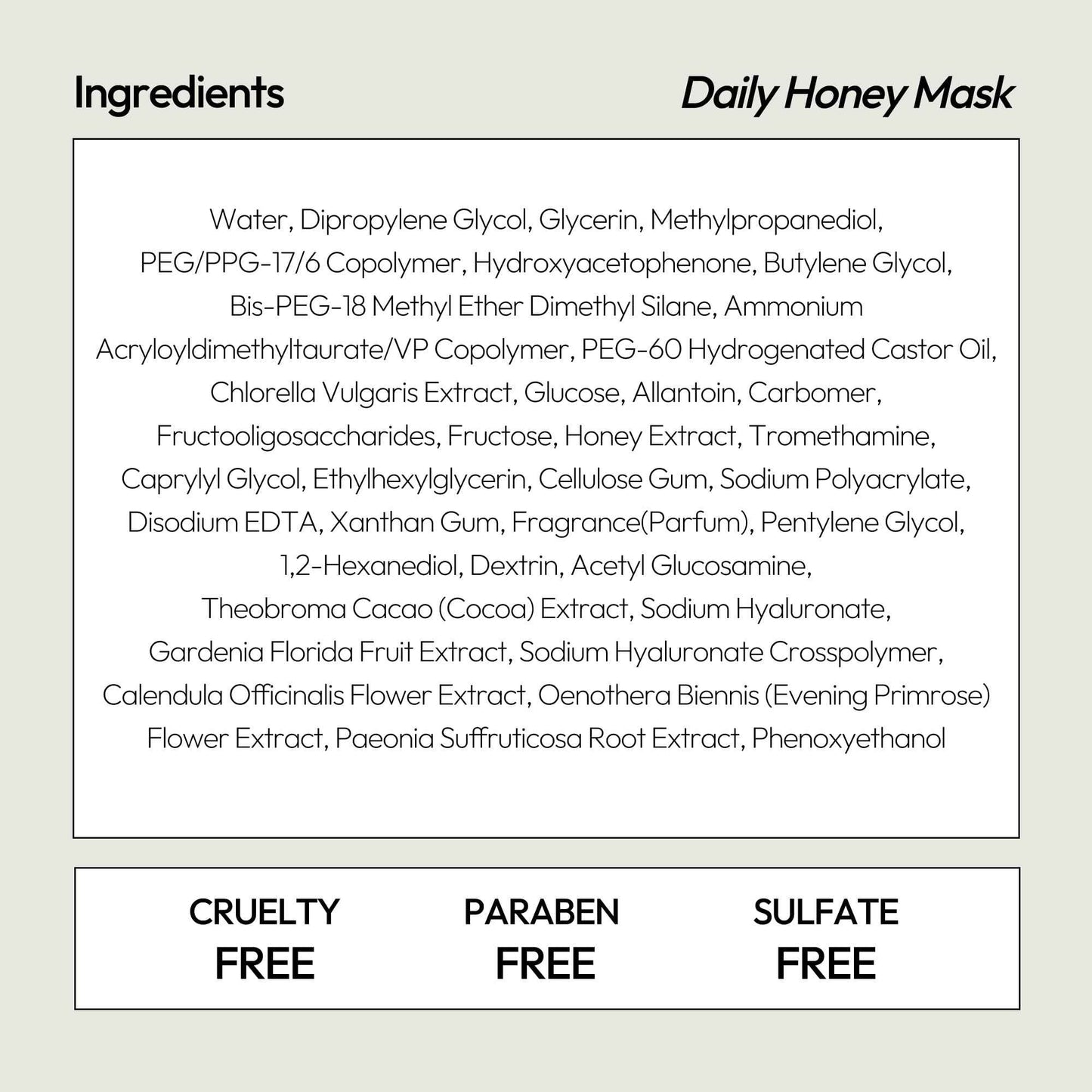 LAPCOS Honey Sheet Mask, Daily Face Mask with Hyaluronic Acid and Antioxidants to Hydrate and Tighten Dry Skin, Korean Beauty Favorite, 5-Pack