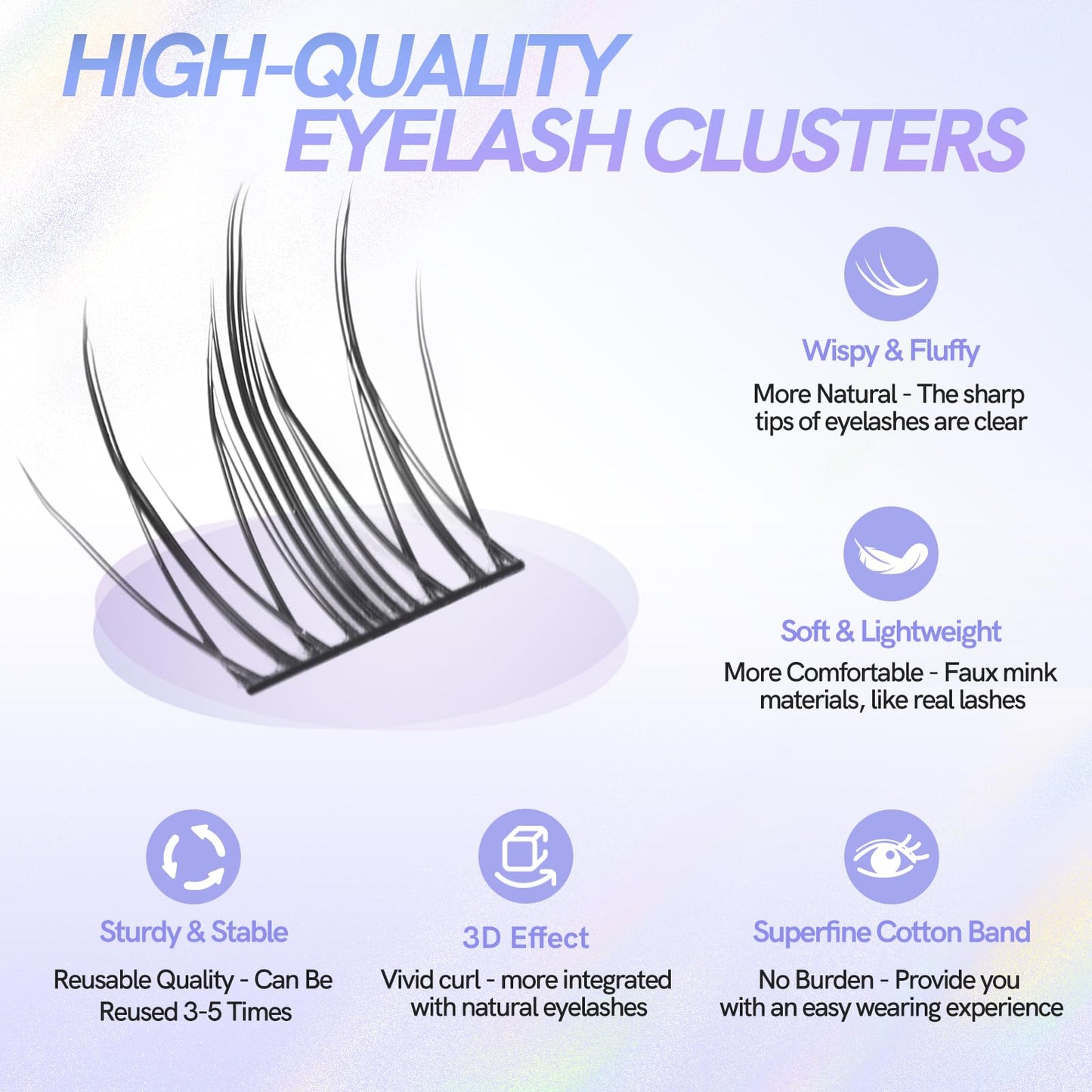 MLEN DIARY Natural C Curl Eyelash Clusters O-Tulip 10.5-13.5MM 105pcs Wispy Lash Clusters Kit Short Lightweight Handmade PBT Fiber for Bigger Eyes (O-Tulip 10.5-13.5MM)