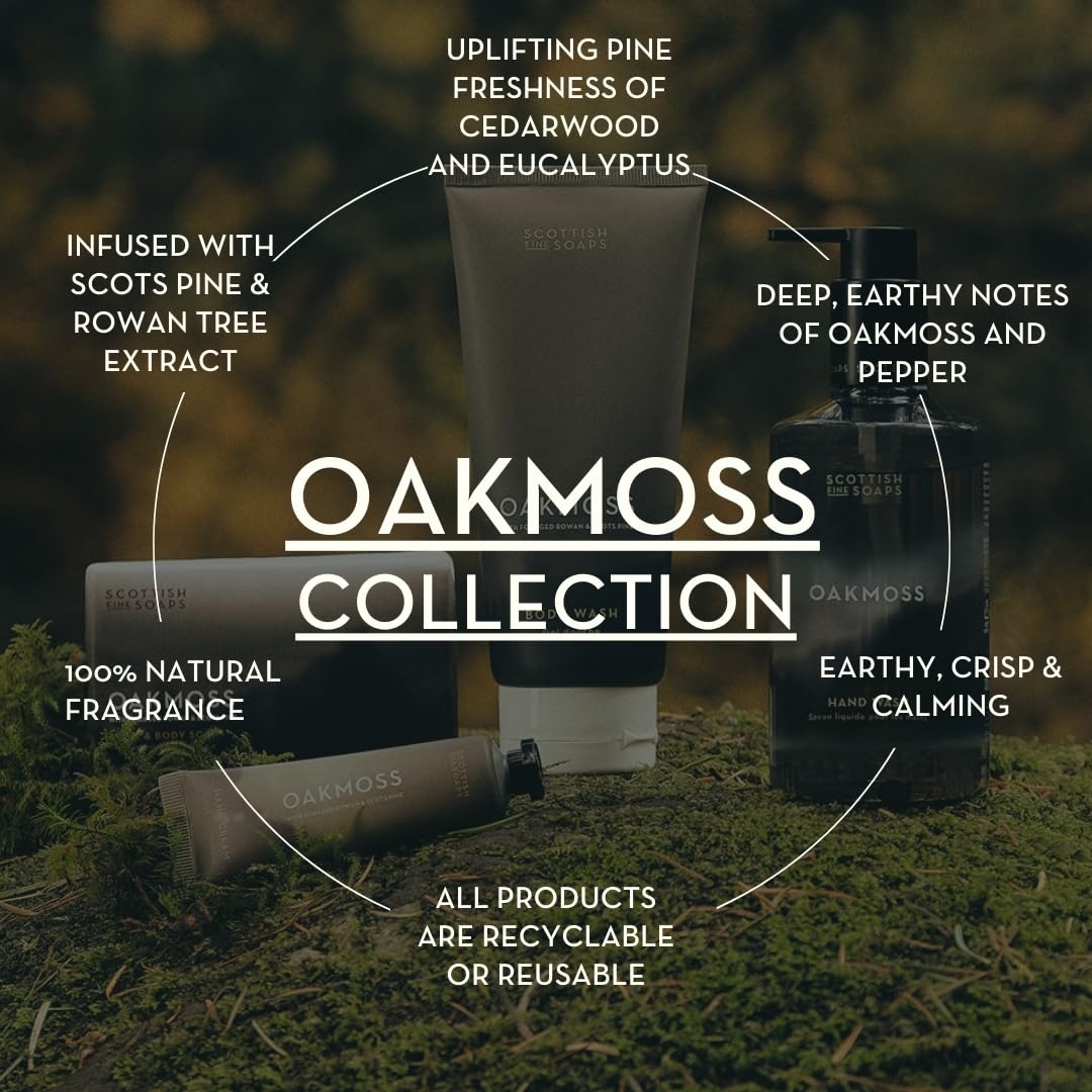 Scottish Fine Soaps Oakmoss Hand & Body Lotion - Moisturizing 300ml Hydrating Formula