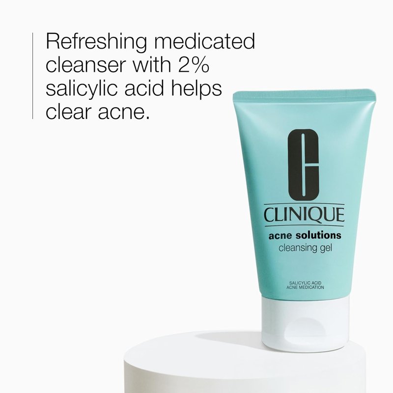 Clinique Acne Solutions Cleansing Gel - Oil Control with 2% Salicylic Acid | 4.2 Fl Oz