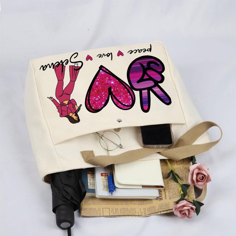 BLUPARK Song Makeup Bag Singer‘s Song Gift Singer Fan Gift Singer Inspired Cosmetic Bag Music Gifts (Peace Love Se TO)