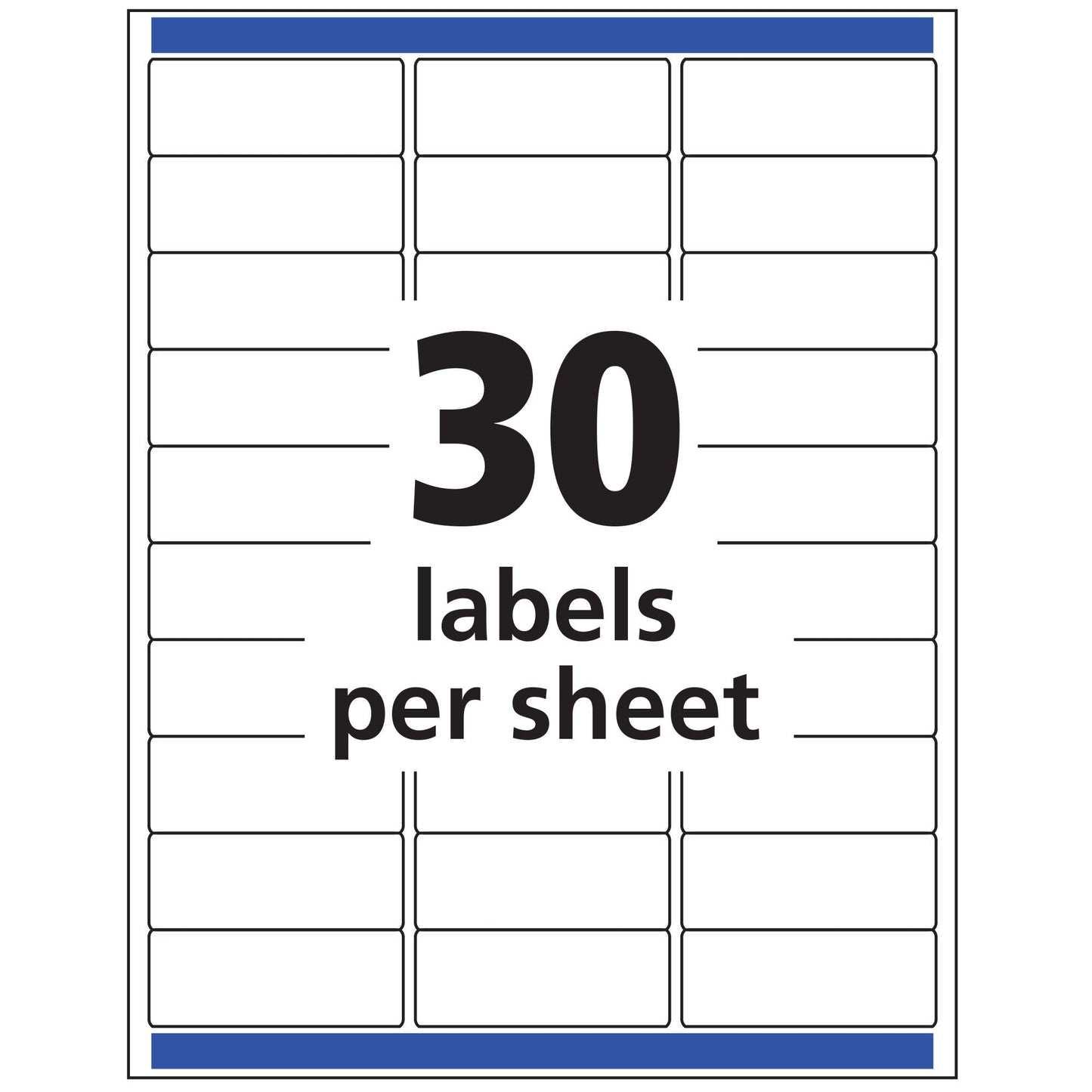 Avery Printable Address Labels with Sure Feed, 1" x 2-5/8", Matte Clear, 300 Blank Mailing Labels (18660)