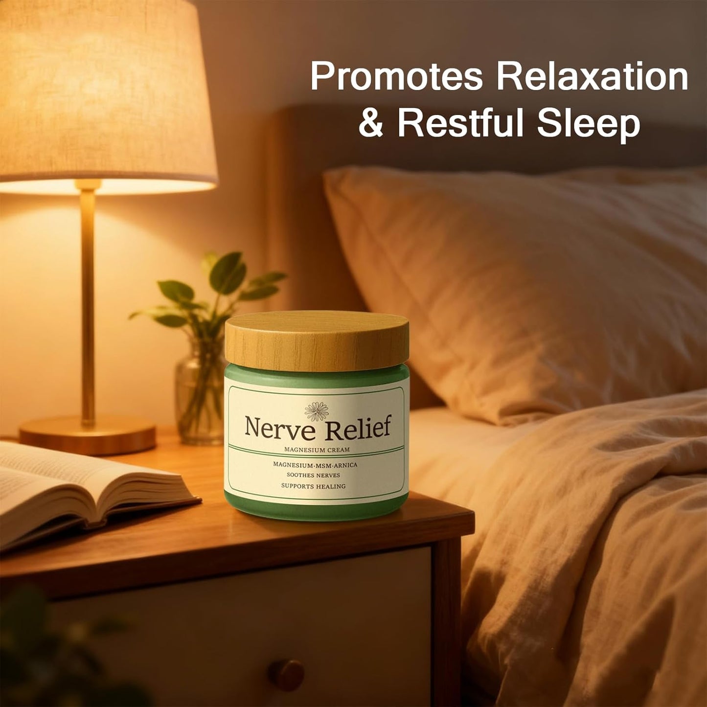 Magnesium Cream for Nerve Relief - Soothing Lotion with Arnica & MSM | Deep Hydration (1pc)
