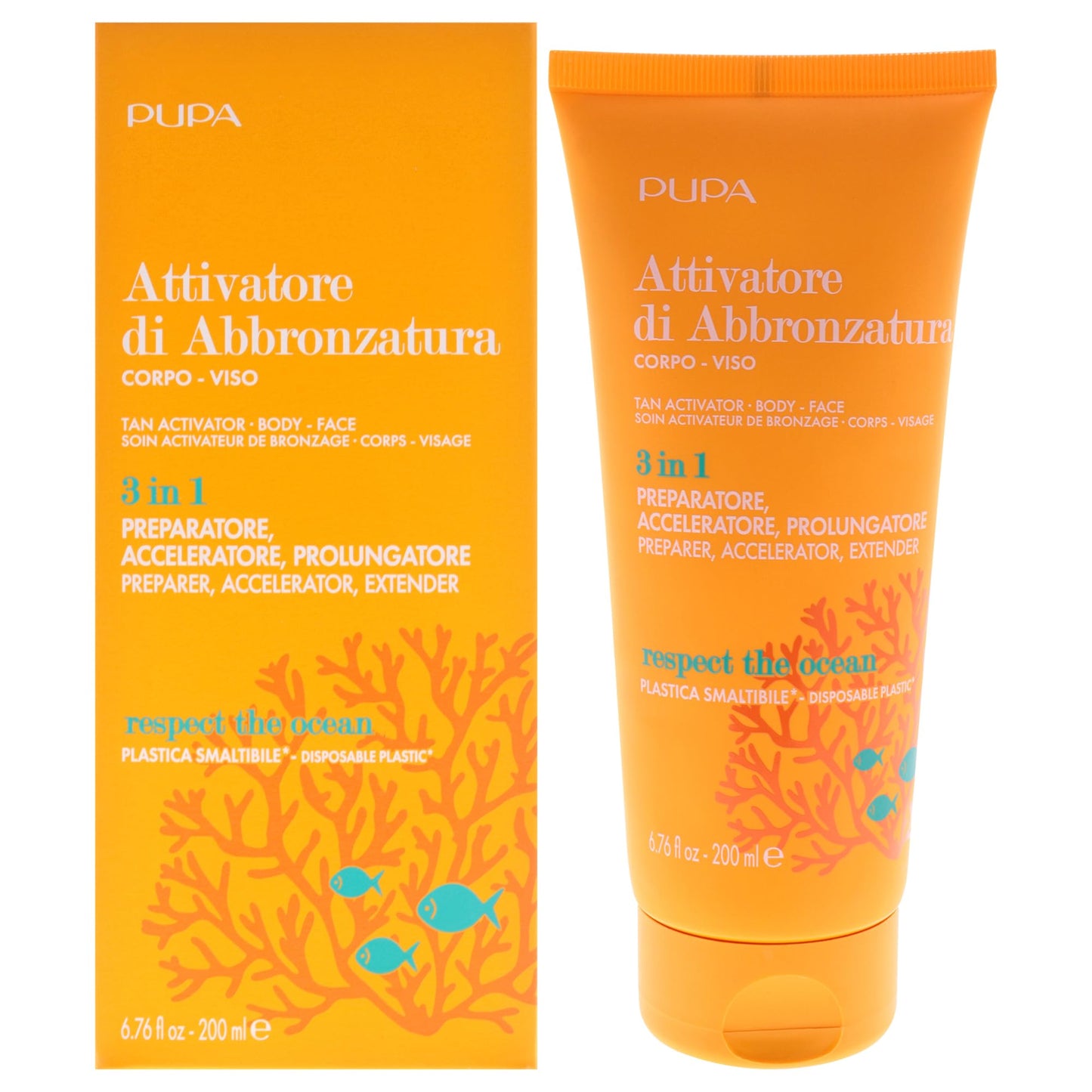Tan Activator Body Face 3-In-1 by Pupa Milano for Women - 6.76 oz Bronzer