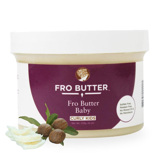 Fro Butter Baby Hair Moisturizer for Babies - Baby Curl Cream & Kids Hair Butter - Natural Toddler Styling Cream for Curly Hair - Baby & Toddler Hair Care