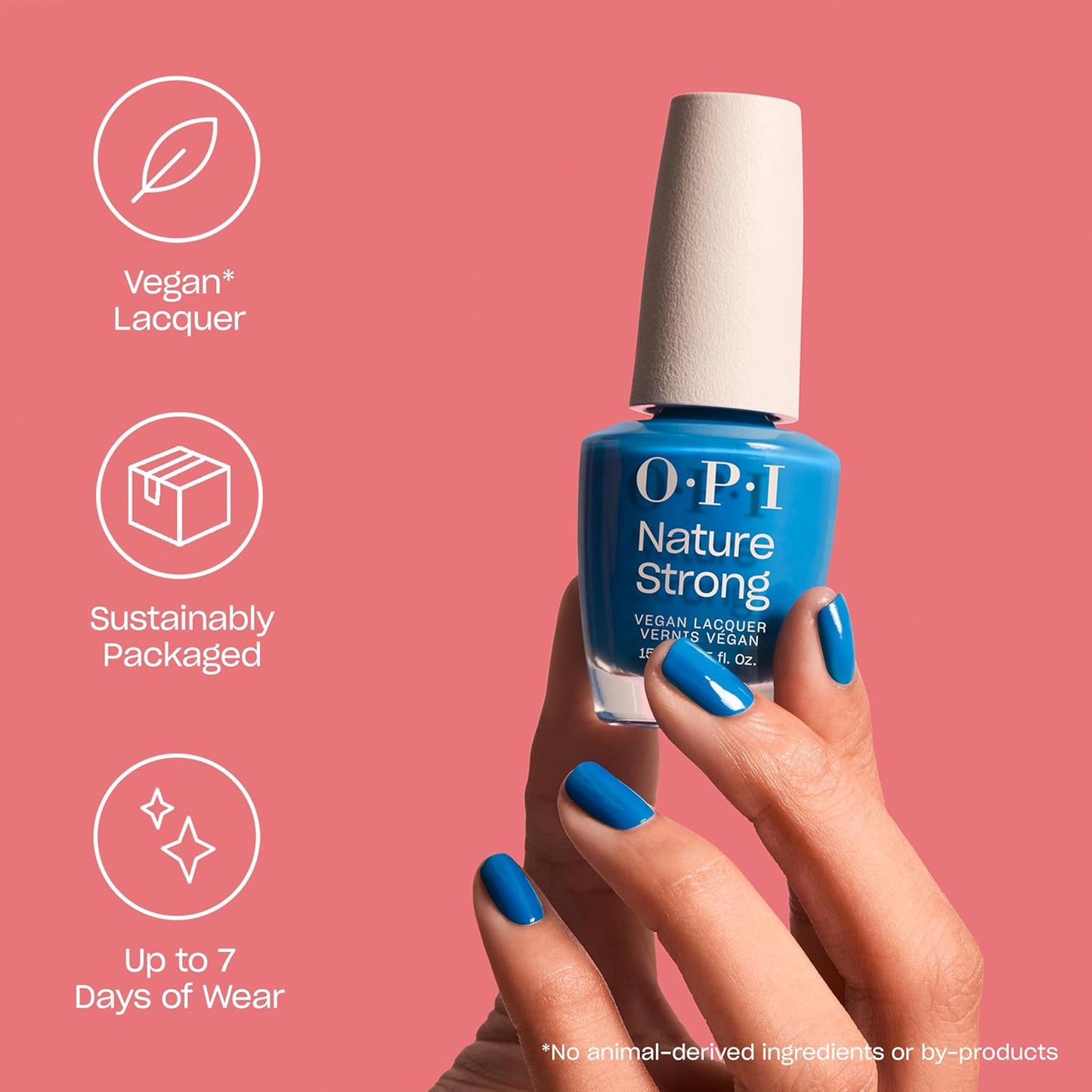 OPI Nature Strong 3-Step Nail Care System - Botanical Base Coat, Top Coat & Vibrant Colors | Eco-Friendly, Vegan & Cruelty-Free
