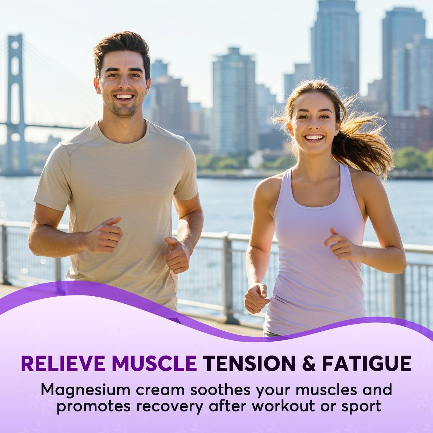 BIYSBER Natural Magnesium Body Butter for Leg Cramps/Feet/Arms/Muscle Relaxation - Calm Moisturizing Day and Nightime Cream 4 oz