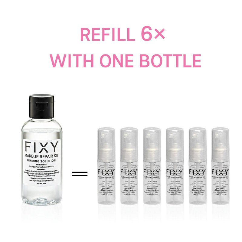 FIXY Makeup Repair Spray - 4oz Solution to Restore Pressed Powders, Eyeshadow, Blush, Bronzer & Highlighter | Vegan, Fragrance-Free, Paraben-Free | Ideal for Makeup Artists & Eco-Conscious Beauty