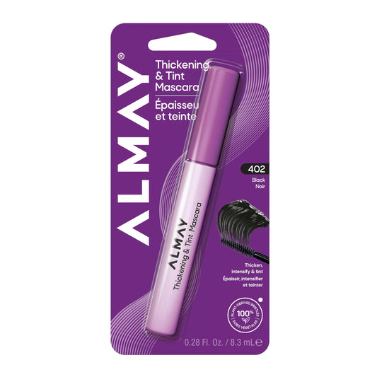 Almay Thickening & Tint Mascara, Nourishing Mascara, Hypoallergenic, 402 Black