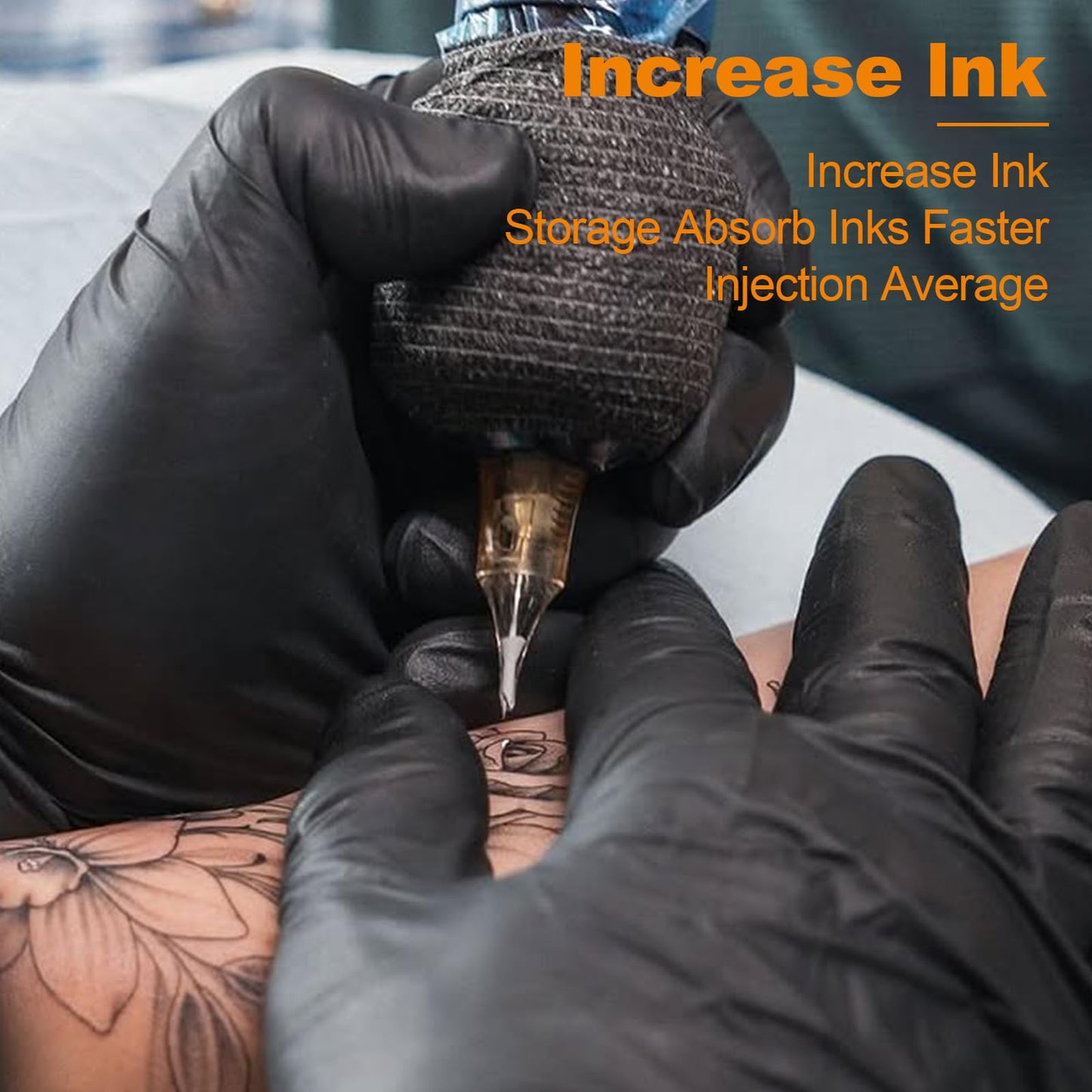 PEPAX Lance Tattoo Needles Cartridge 1027CML - 20Pcs Tattoo Cartridge Needle #10 Bugpin 27 Curved Magnum Tattoo Cartridge Diameter 0.30mm Long Taper 5.0mm Safety Membrane Permanent Makeup Machine