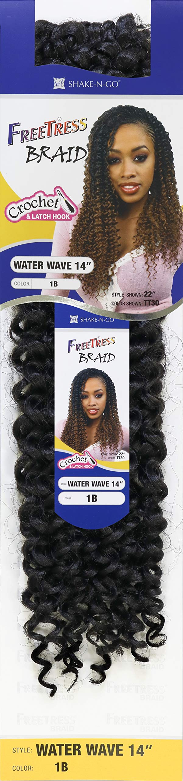 MULTI PACK DEALS! FreeTress Crochet Braids Water wave 14" (5-PACK, 1)