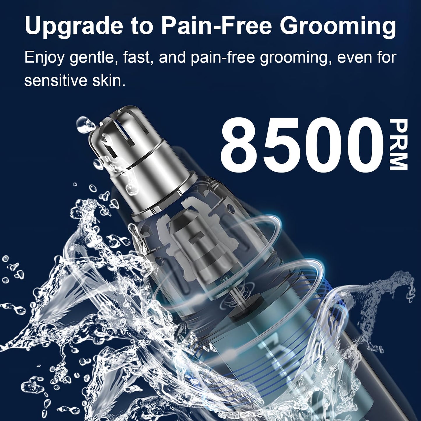 Fululuer Nose Hair Trimmer for Mens and Women | Rechargeable 4-in-1 Ear, Nose, Eyebrow & Beard Trimmers | 8500 RPM | USB Charging | Washable, LED Indicator (Matte Black)