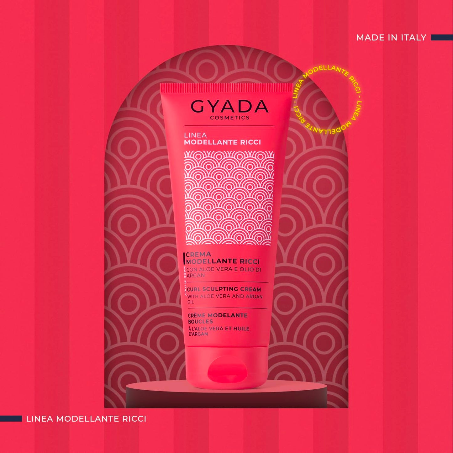 GYADA Curl Defining Cream - Styling Leave In Product for Curly And Wavy Hair with Frizz Control & Moroccan Argan Oil - Vegan & Green Formula - Cruelty Free - 6.76 fl oz