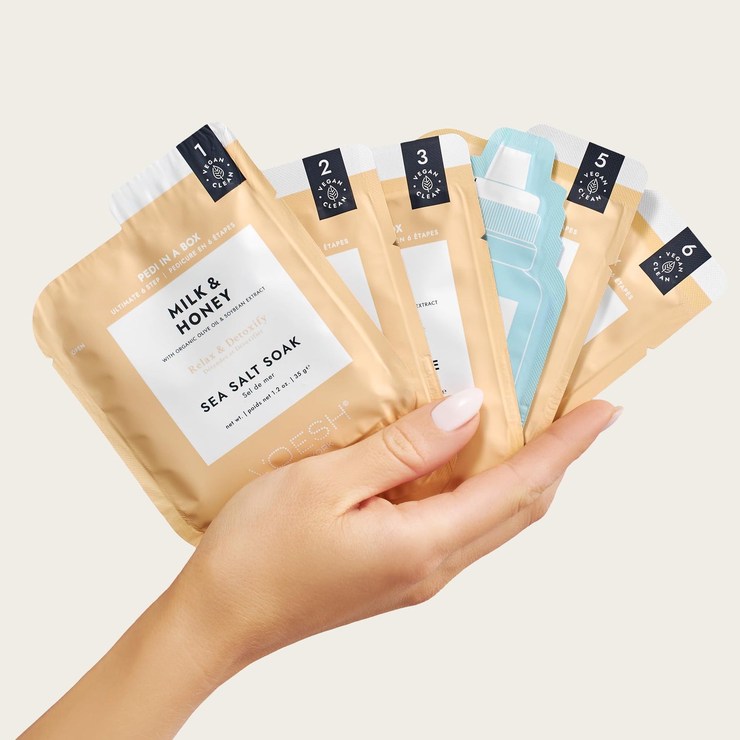 VOESH Pedi in a Box Ultimate 6 Step, Milk and Honey, Spa Pedicure, DIY Pedi, Home Pedicure Kit, Pedi in a Box, Pedicure, Foot Care, Pedi Products, Spa Care, Foot Spa