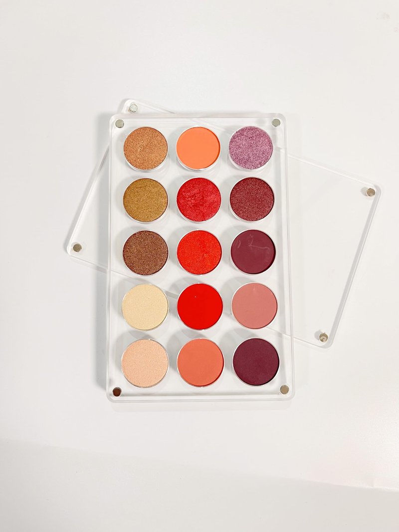 UDTIP New EMPTY Magnetic Eyeshadow Palette DIY Acrylic All Transparent Elegant Eye Shadow Makeup Palette 26mm*15 holes