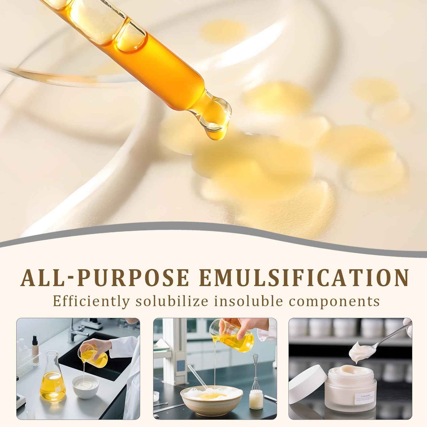 Eyaeyao Polysorbate 20, Emulsifier & Solubilizer for DIY Skincare, Cosmetics, Lotions, and Essential Oils - Perfect for Homemade Beauty Products - Gentle on Skin (20 Ounces)