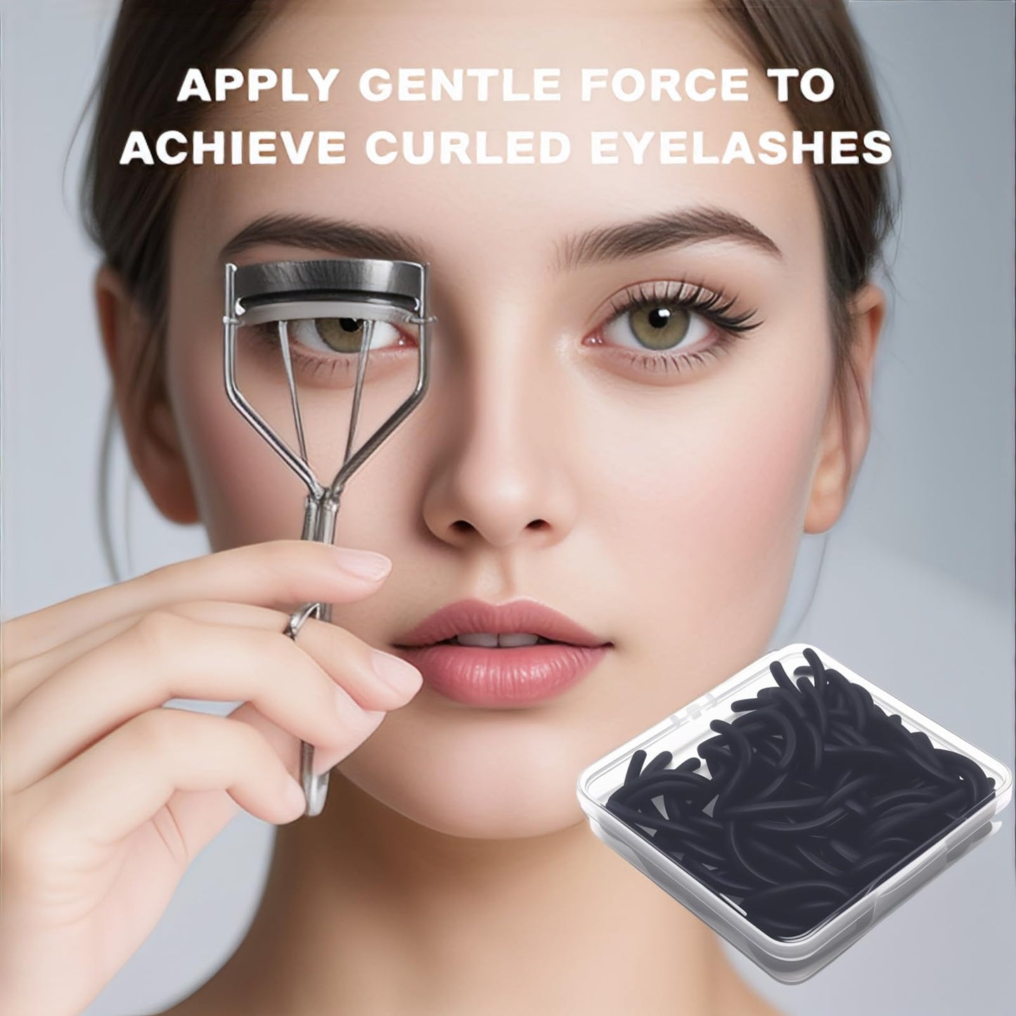 80Pack Fit for Tweezerman Eyelash Curler Refills,High Elasticity Silicone Replacement Pad Compatible with Tweezerman Eyelash Curler,Gentle & Safe,Use with Eye Lash Curlers.
