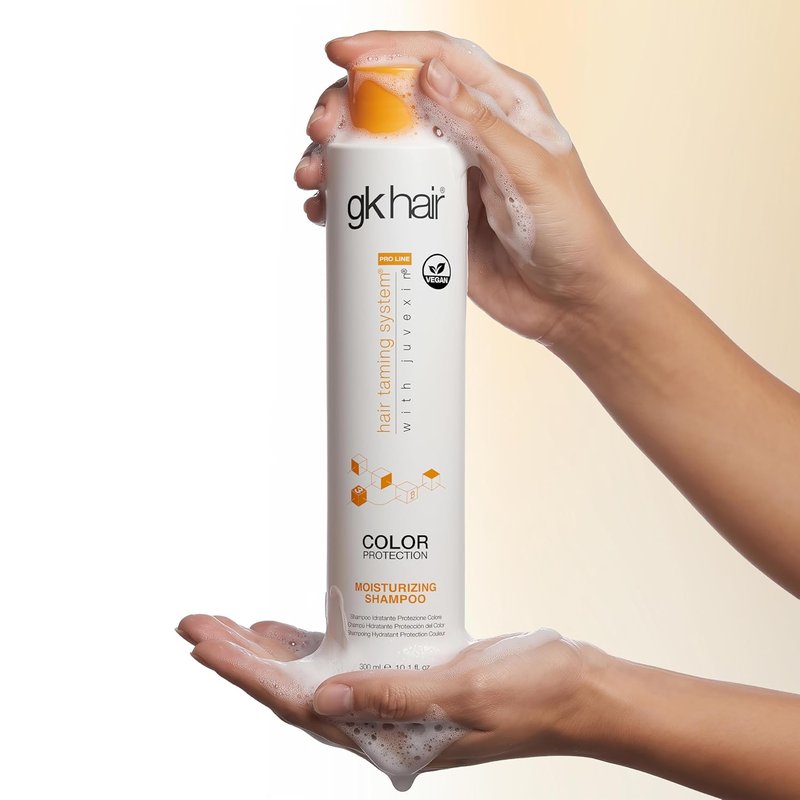 GK HAIR Moisturizing Shampoo for Color Treated Hair - Sulfate & Paraben Free Keratin Formula | 10.1 Fl Oz
