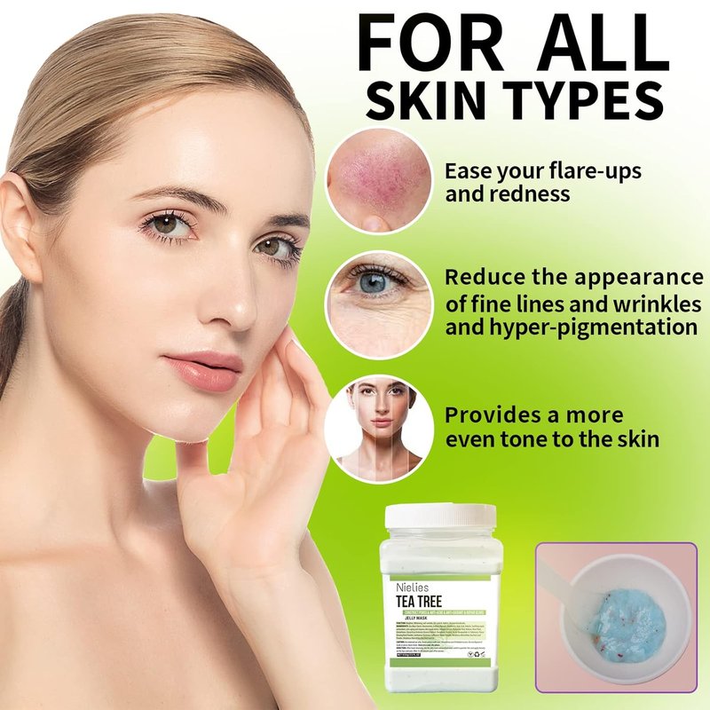 Lavender & Tea Tree Peel-Off Jelly Mask Set - Hydrating, Oil Control Facial Treatment | Perfect Gift for Men & Women