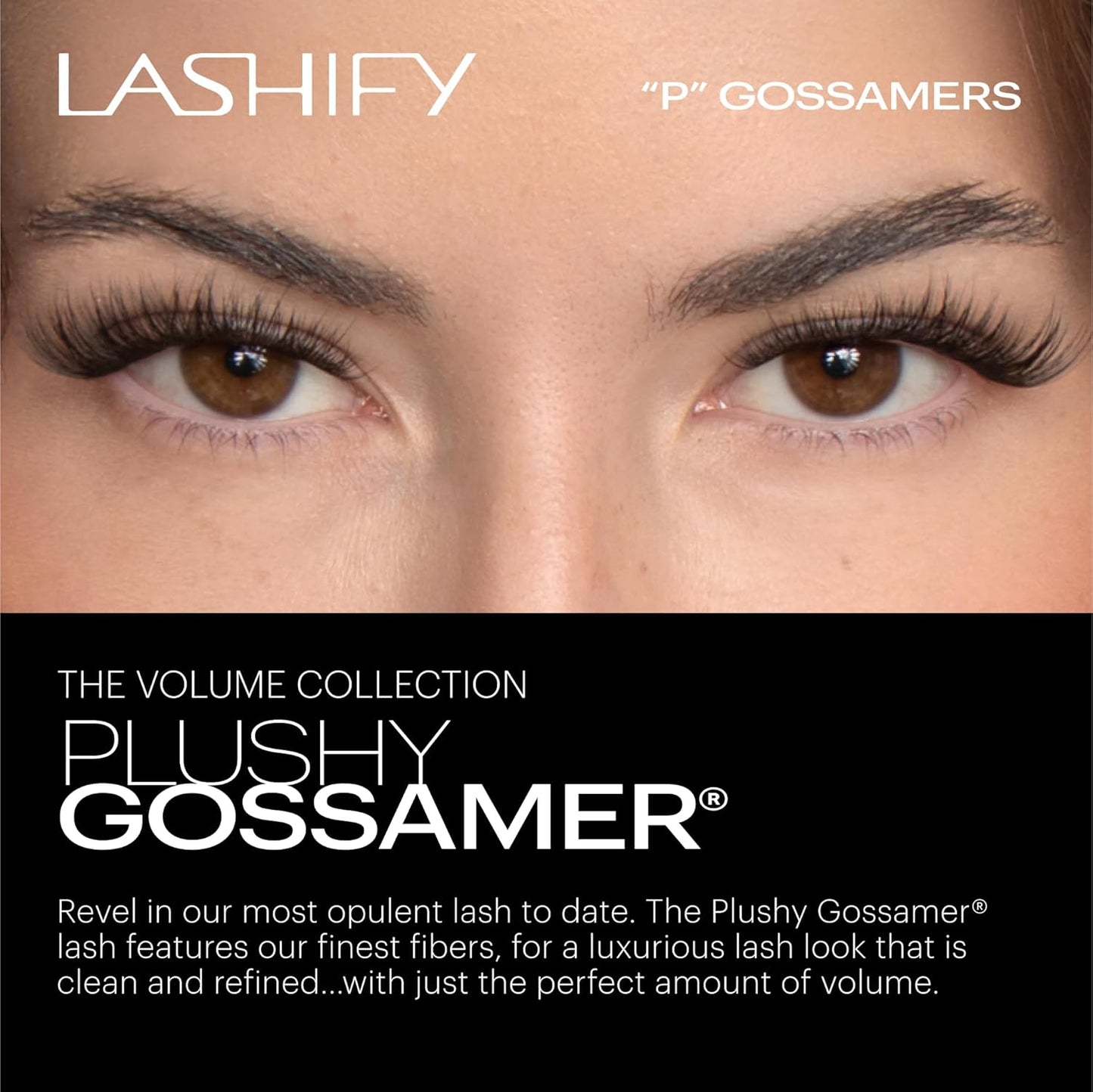 Lashify Plushy 12mm Gossamer Lashes - Easy DIY False Lashes for Voluminous Natural Look