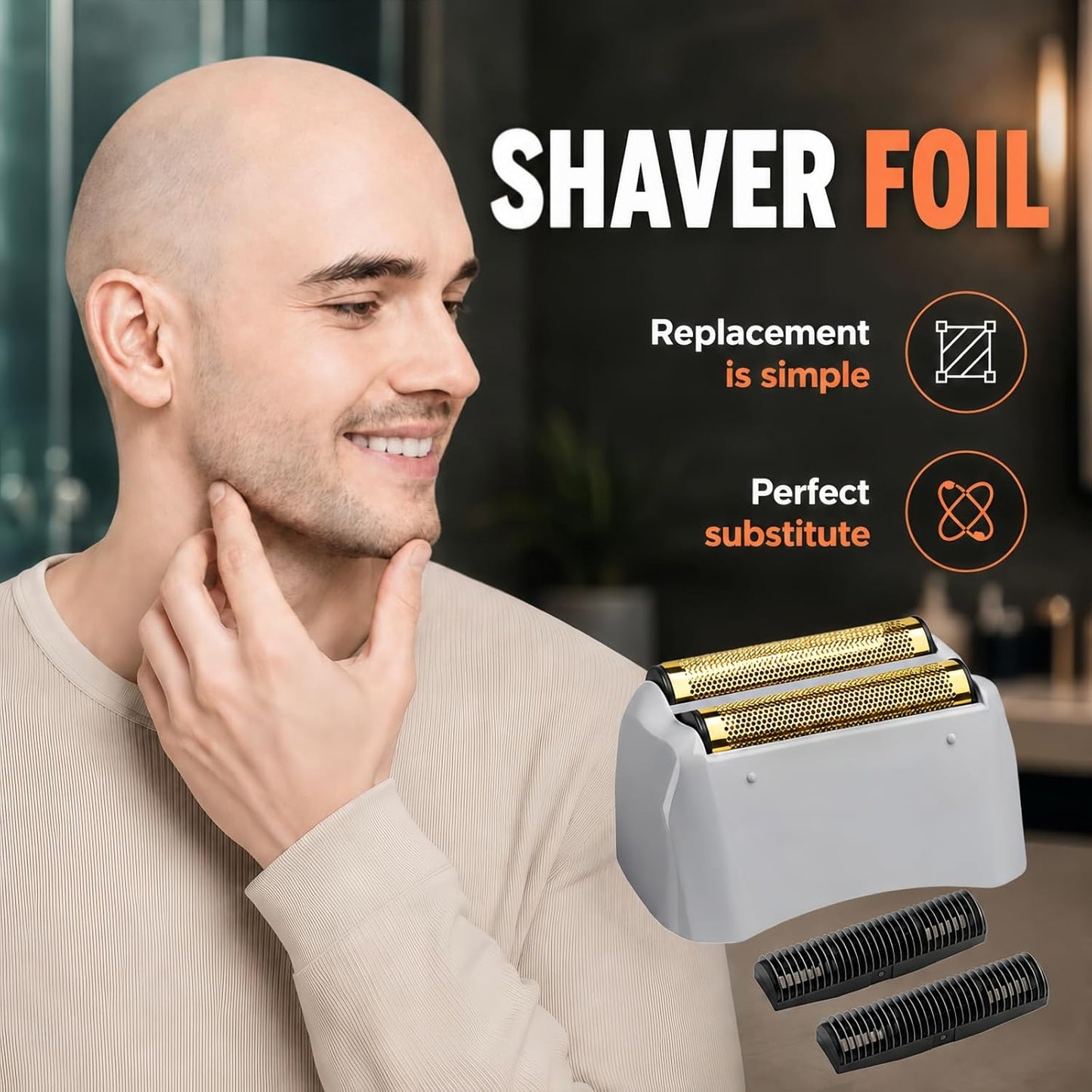 Pro Shaver Replacement Foil & Cutters - Compatible with Andis ProFoil Lithium | 2 Pack