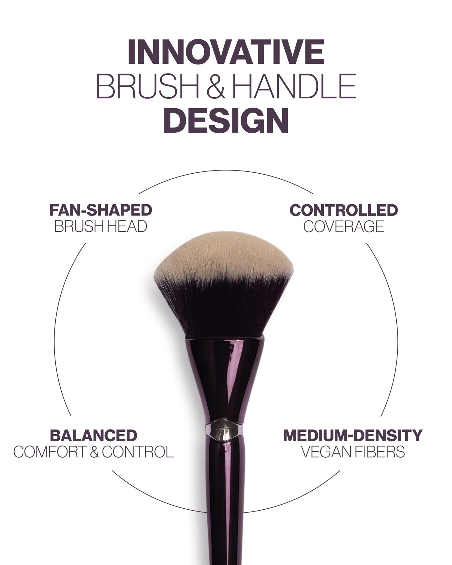 Anisa Beauty Multi-Powder Brush | Large Makeup Brush for Setting Powder, Blush, Bronzer and Foundation | Soft Vegan & Cruelty Free Fibers for Blurring and Finishing