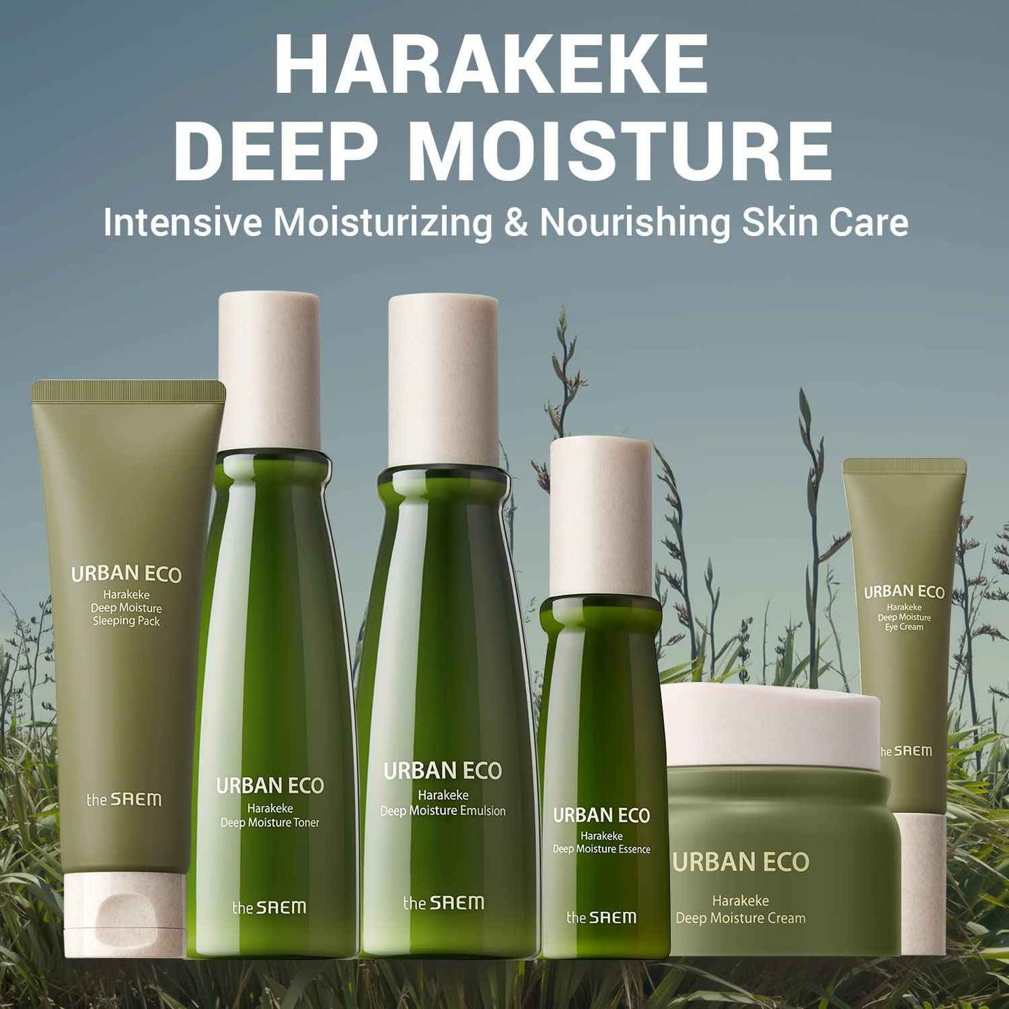 THESAEM Urban Eco Harakeke Deep Moisture Sleeping Pack 2.7 fl.oz. - Vegan Moisturizing Overnight Face Mask for Dry Skin - Skin Smoth Hydrating Night Cream - Harakeke Root Extract and Ceramides