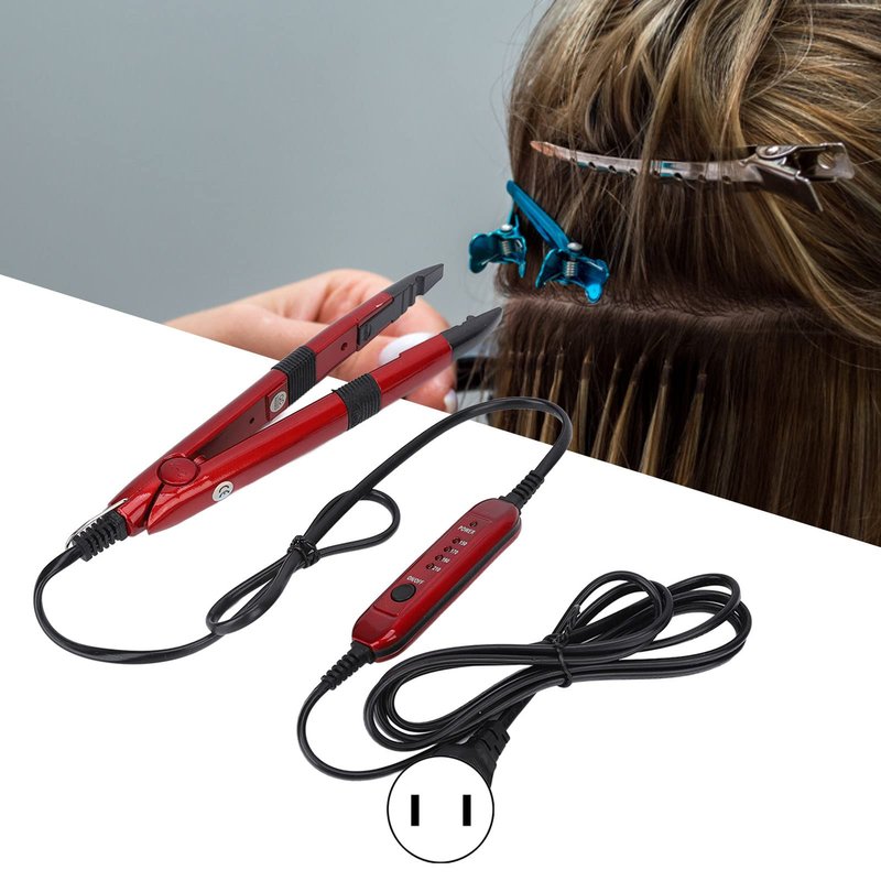 Hair Iron Tools Kit, Hair Extension Iron Constant Temperature Thermal Insulation Sheet Hair Extension Crochet Hair Extensions Tools(#2)