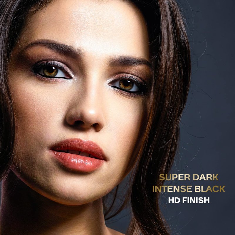 FACESCANADA Ultime Pro HD Deep Black One Stroke Eye Pencil | Smooth Lightweight HD Finish | 10 HR Long Stay | Waterproof & Sweat Proof | Built-In Sharpener | 0.05 Oz/1.4g