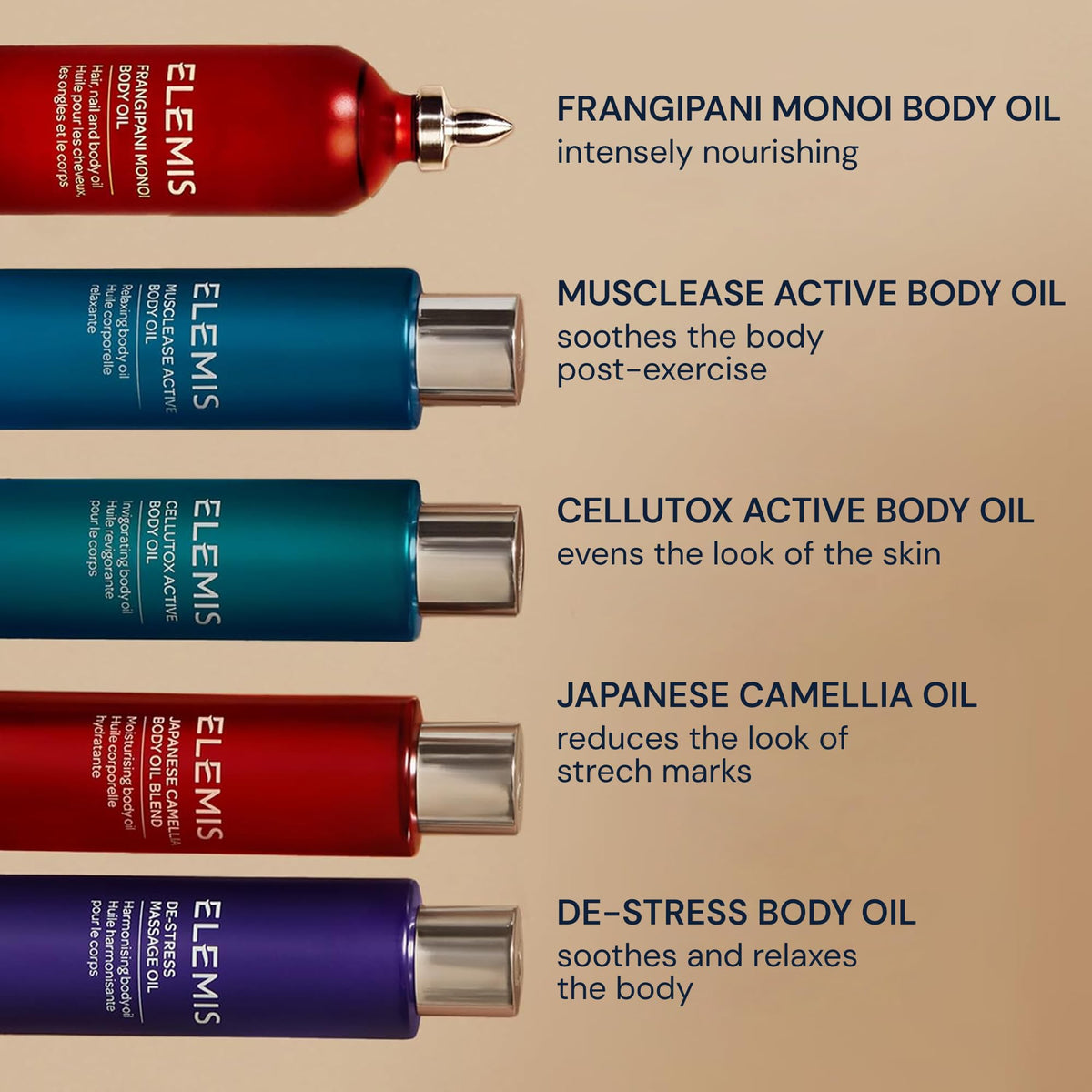 ELEMIS Frangipani Monoi Body Oil 100ml, Luxurious Nourishing Oil for Soft, Hydrated Skin & Hair