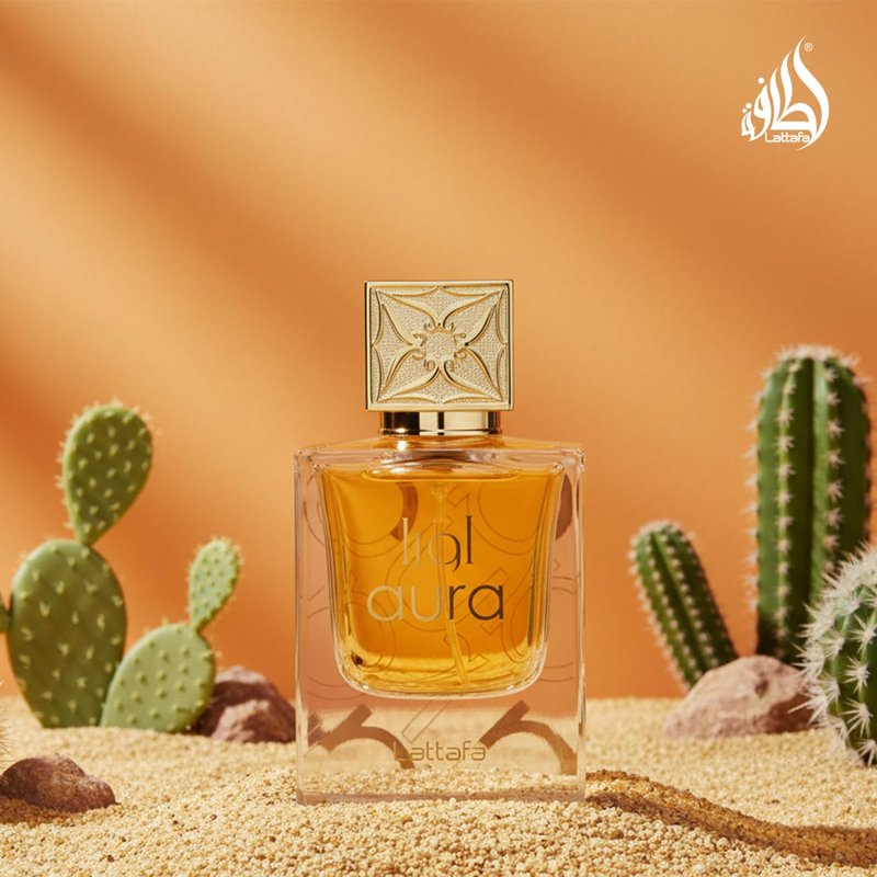 Lattafa Aura Eau De Parfum Spray for Unisex, 2.0 Ounce