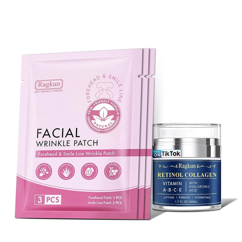 Retinol Cream for Face - Anti-Aging Moisturizer for Firming & Tightening | 1.7 fl. oz with Forehead Patches