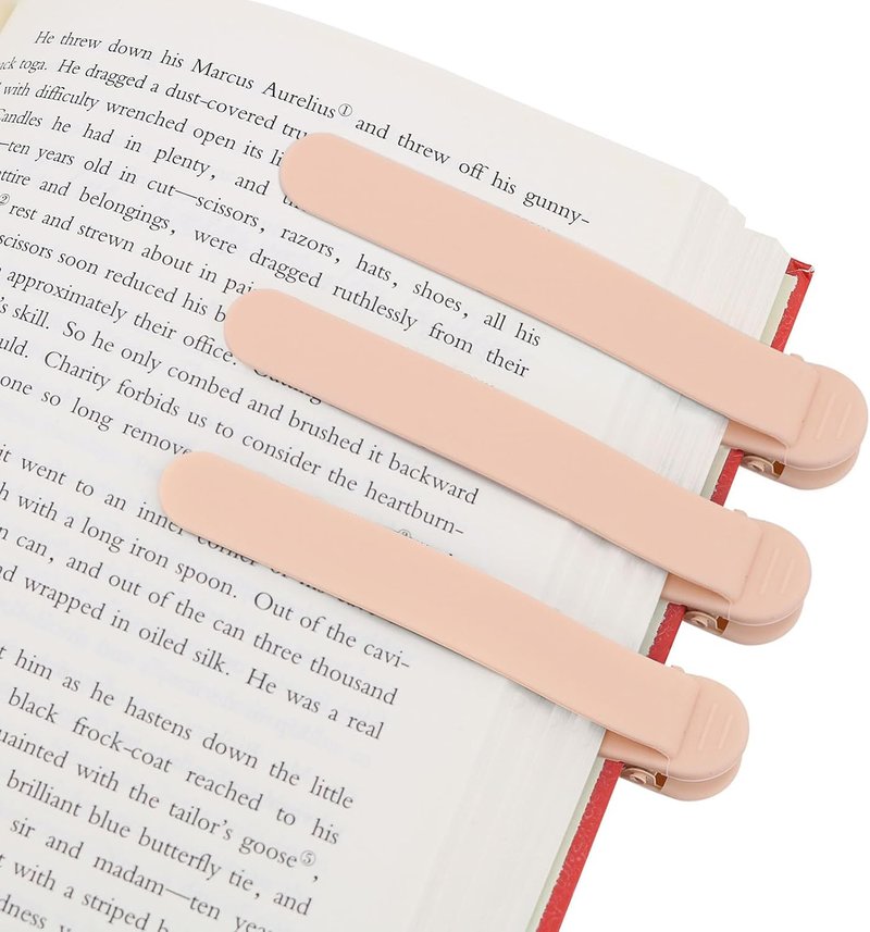 Automatic Silicone Bookmark Set - 3 Unique Page Keepers for Reading Lovers | Perfect Gift for Kids, Teachers & Adults