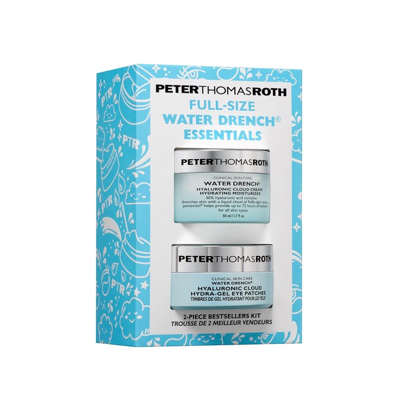 Peter Thomas Roth | Water Drench® Face & Eye Skincare Set - Hyaluronic Acid Moisturizer & Eye Masks, Full Size