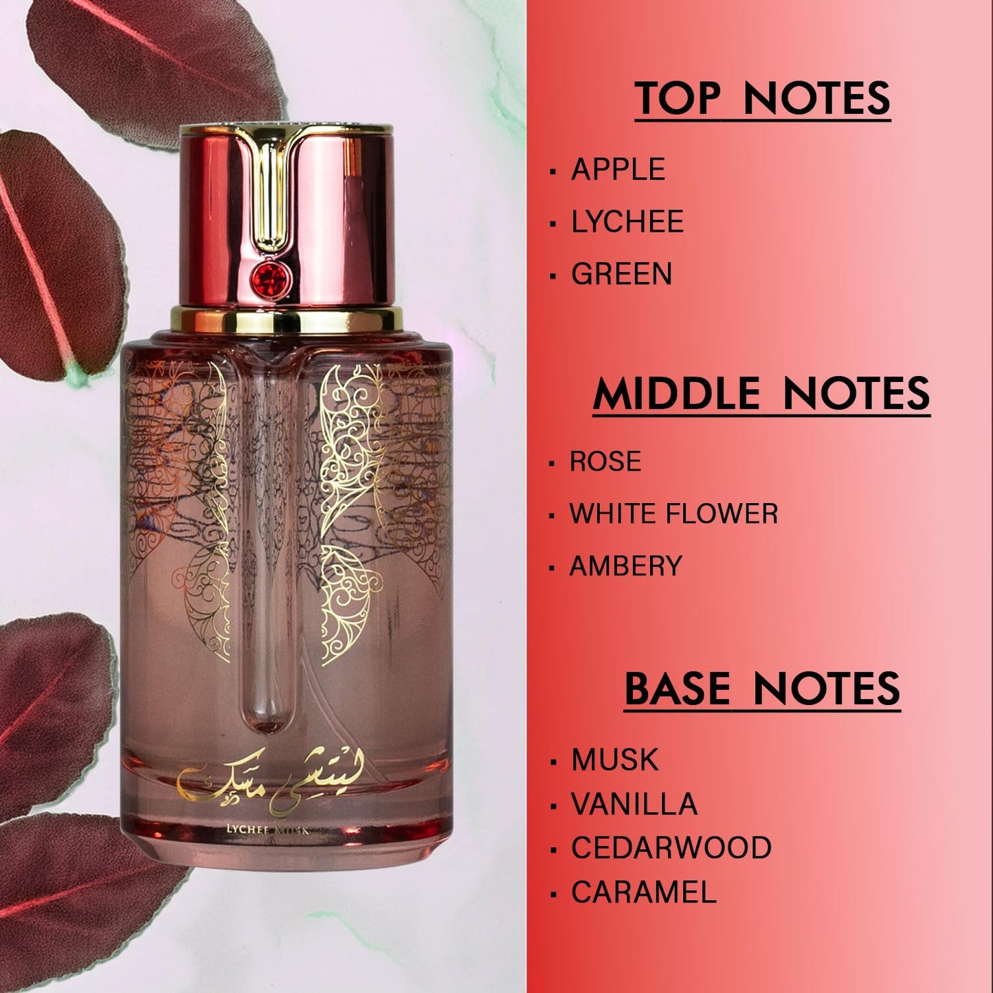 ARABIYAT PRESTIGE LYCHEE MUSK EAU DE PARFUM 3.4FL.OZ