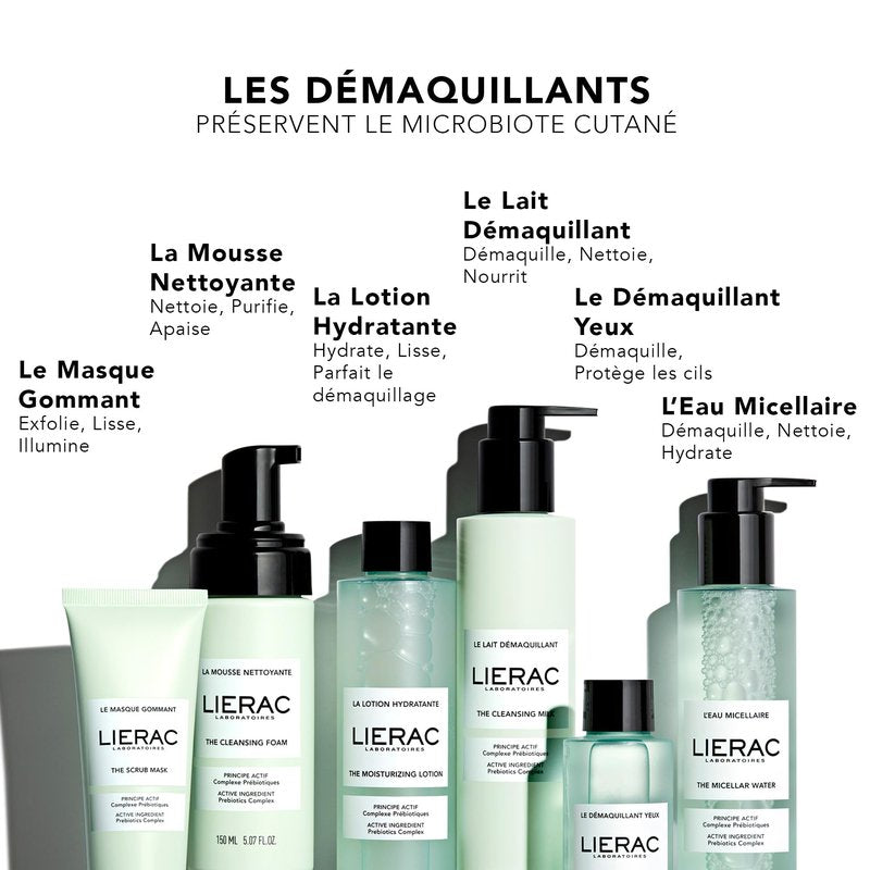 Lierac Demaquillant Eye MakeUp Remover, Gently Cleanses, Moisturizes, and Soothes Eye, Protects Lashes, Water-resistant Make up Remover - 100ml