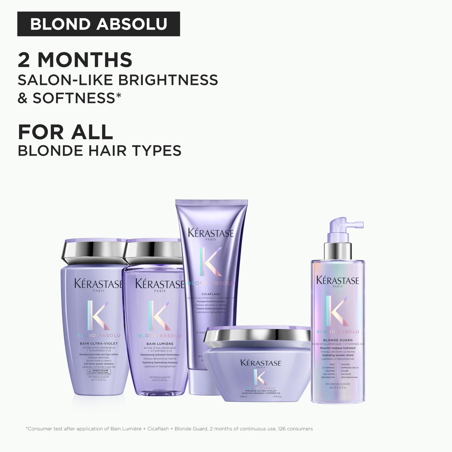 Kerastase Blond Absolu Lumière Illuminating Shampoo For Lightened & Highlighted Hair - Intensely Hydrates & Illuminates Shiny Hair, Removes Impurities & Pollution, 16.9 Fl Oz