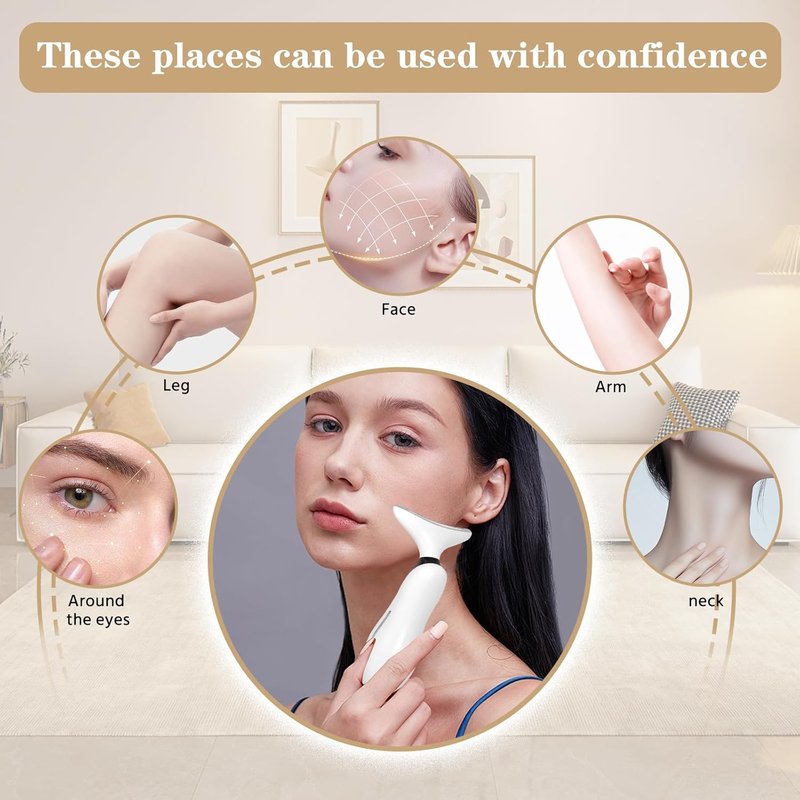 7-Color Facial Massager & Neck Massager Tool | Skin Contouring & Rejuvenation for Home & Travel