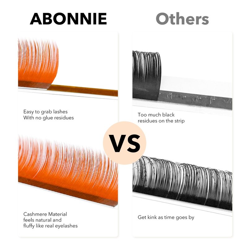 ABONNIE Colored Lash Extensions 16 Rows Cashmere lash extensions 0.07 D Curl 15mm Classic Lashes Extensions, Single Eyeash Extensions for Professional(0.07-D-Yellow Gradient 15mm）