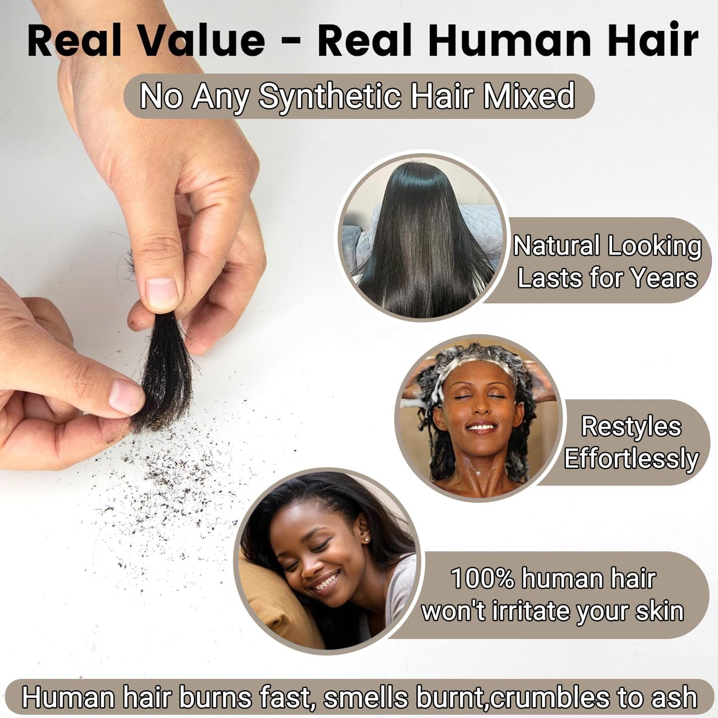 QDOMEIAI 20 Inch Real HD Lace Closure 2x6 Body Wave Human Hair – Ultra-Thin Melt Swiss Lace, Single Knot Pre-Plucked with Baby Hair
