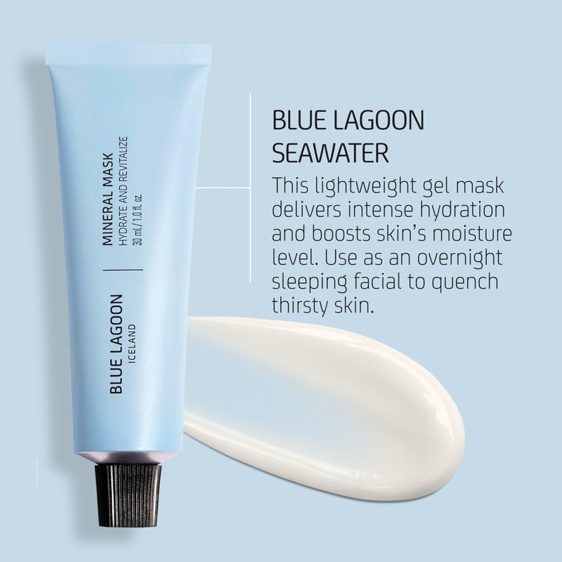 Blue Lagoon Skin Science - Hydrating Overnight Mineral Face Mask - Hydrating Face Mask - Overnight Mask - Moisturizing Face Mask - Overnight Face Mask - Bioactive Icelandic Skincare (1 fl oz | 30 ml)