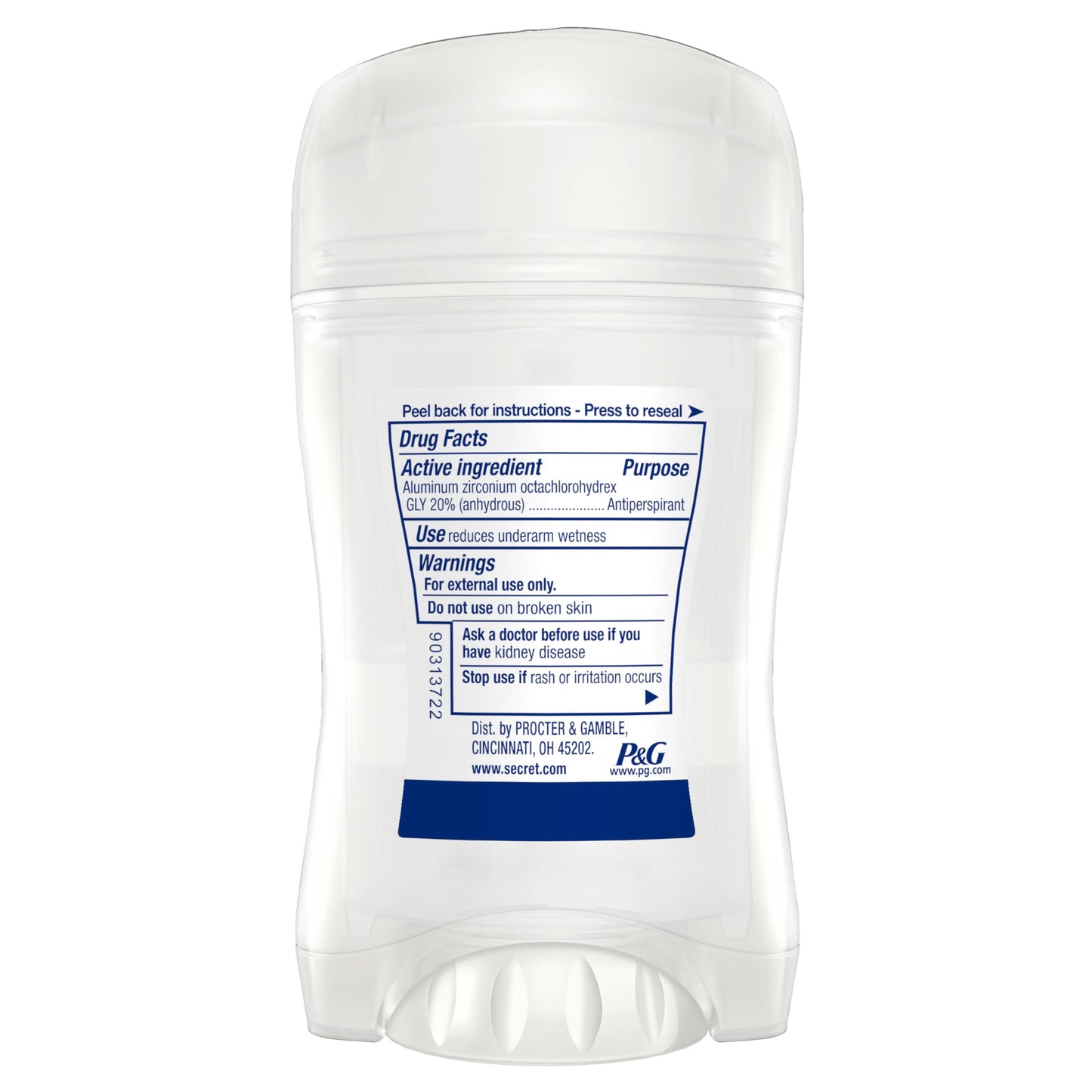 Secret Clinical Strength Clear Gel Women's Antiperspirant & Deodorant Completely Clean Scent 1.6 Oz, 1.600 Fluid Ounce (Pack of 2)